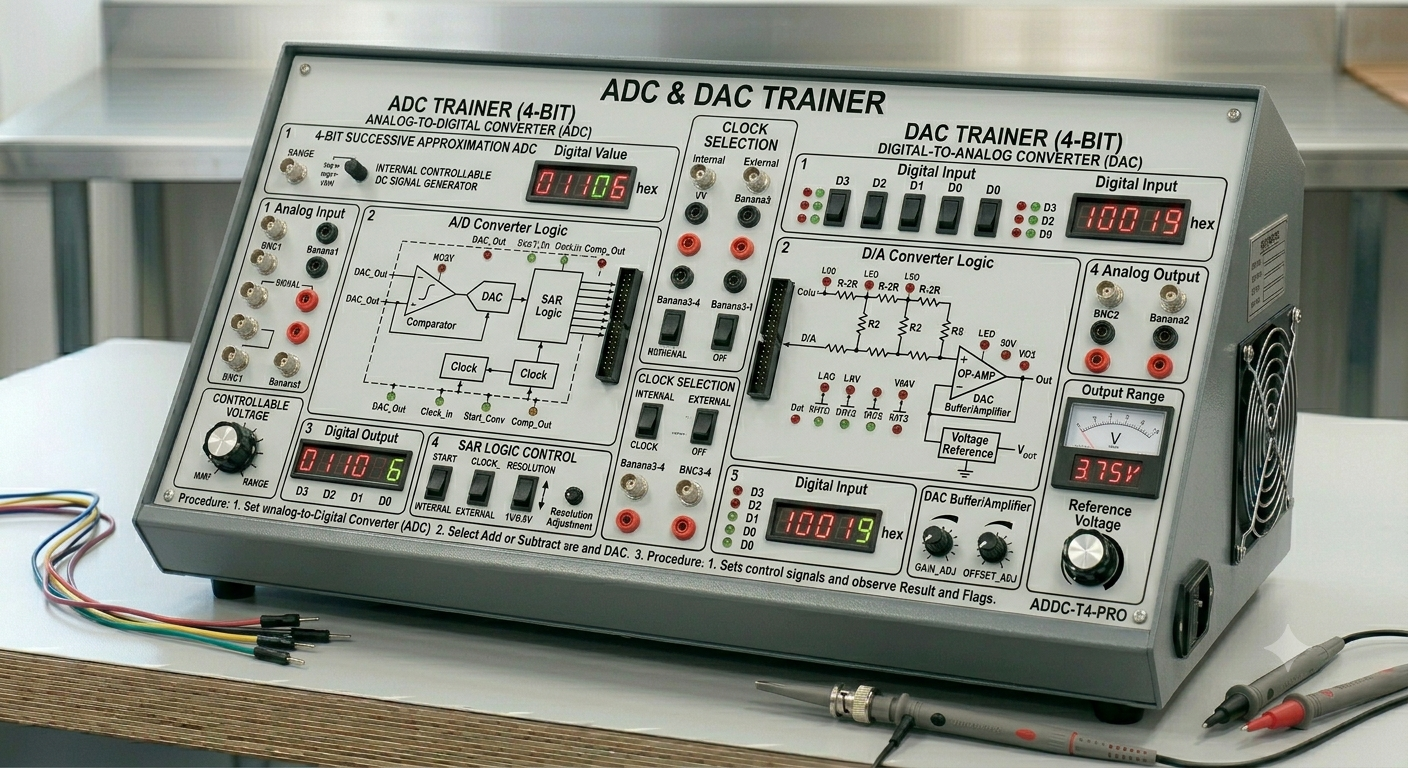 ADC and DAC Trainer
