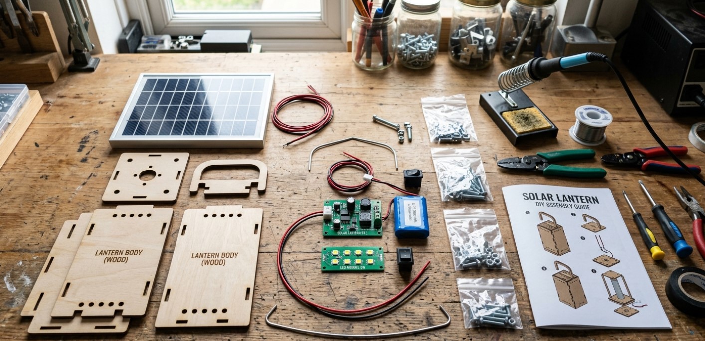 Solar Lantern Assembly Set