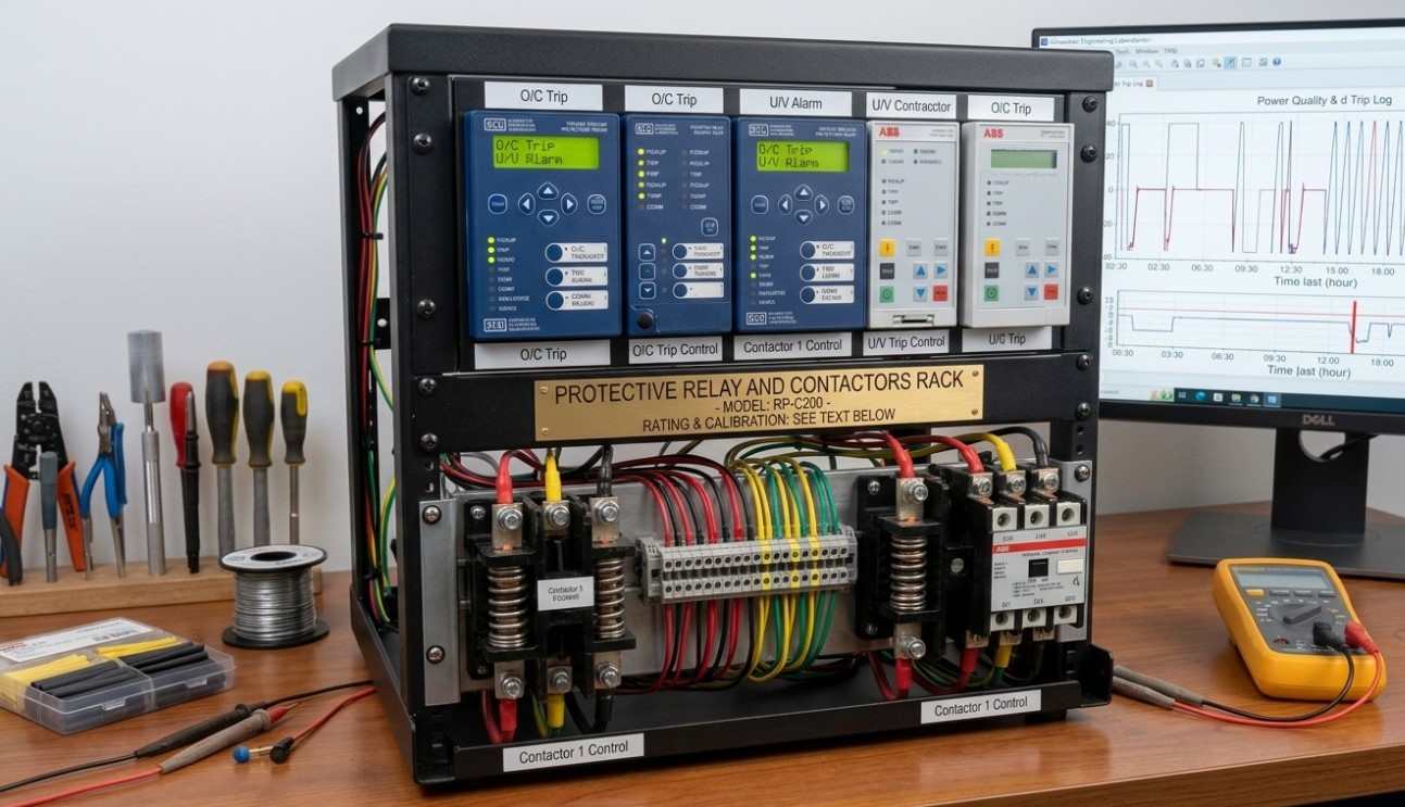 Protective Relay and Contactors Rack