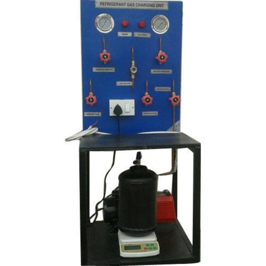 Evacuating and Charging Station with Weighing Scale